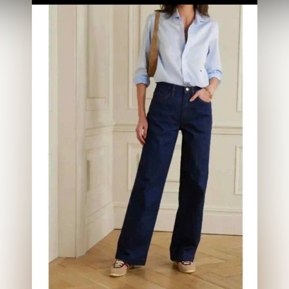 Frame Le Italien Wide Leg Jeans color Rinse Size 27.  Top quality jeans!  NWT